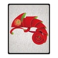 thumbnail image 1 of CADecor Chameleon Blanket Fleece Throw Blanket for Sofa or Bed 58x80 inches, 1 of 3