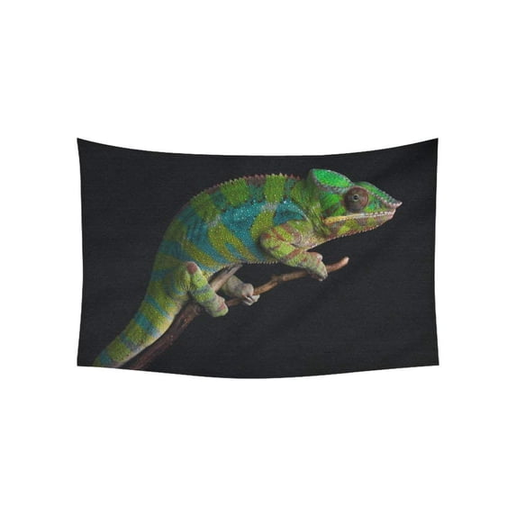 CADecor Chameleon Furcifer Pardalis Ambilobe Wall Tapestry Wall Hanging Wall Art Home Decor 40x60 inches