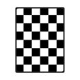 thumbnail image 1 of CADecor Chessboard Black White Fleece Blanket Throws 58x80 inches, 1 of 3