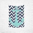 thumbnail image 1 of CADecor Chevron Anchor Bedspread Dorm Decor Wall Hanging Tapestry 60x90 inches, 1 of 1