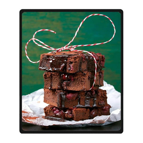 CADecor Chocolate Blanket Fleece Throw Blanket for Sofa or Bed 58x80 inches