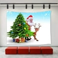 thumbnail image 1 of CADecor Christmas Decor Tapestry,Funny Christmas Decorations Santa Claus Reindeer Christmas Tree Gifts Presents Wall Decor for Decor 40x60 inch, 1 of 1