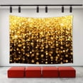 thumbnail image 1 of CADecor Christmas Decor Tapestry,Xmas Merry Christmas Sparkling Golden Glittering Background Pattern Wall Tapestry Home Decoration 60x90 inch, 1 of 1