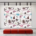 thumbnail image 1 of CADecor Christmas Decor Tapestry,Xmas Merry Christmas Tree Winter Snowman Pine Cone House Pattern Wall Tapestry Home Decoration 60x90 inch, 1 of 1