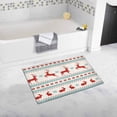 thumbnail image 1 of CADecor Christmas with Deer and Rabbits Bathroom Mat Bath Rug, Doormat 30x18 inches, 1 of 2