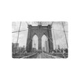 thumbnail image 1 of CADecor Cityscape Door Mat Home Decor, Brooklyn Bridge New York City Indoor Outdoor Entrance Doormat 23.6x15.7 Inches, 1 of 2