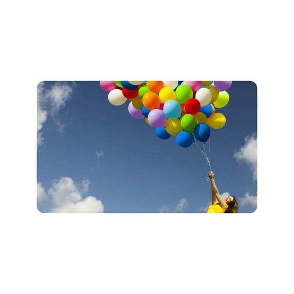 CADecor Colorful Balloon Non-Slip Doormat 30x18 inches
