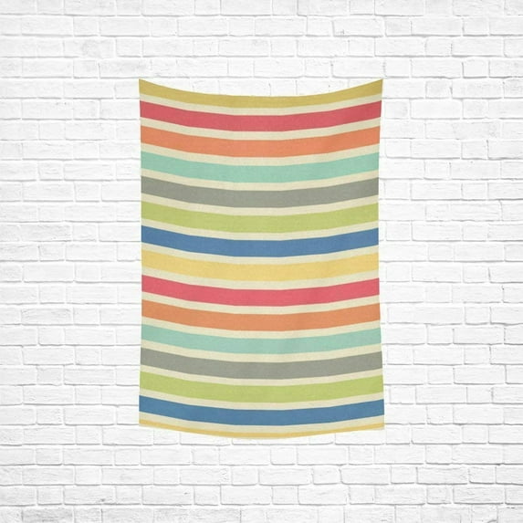CADecor Colorful Stripes Bedspread Dorm Decor Wall Hanging Tapestry 40x60 inches