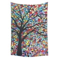 thumbnail image 1 of CADecor Colorful Tree Art Home Decor Tapestry Wall Art Wall Tapestry 51x60 Inches, 1 of 2