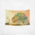 thumbnail image 1 of CADecor Colorful Tree Bedspread Dorm Decor Wall Hanging Tapestry 60x80 inches, 1 of 1