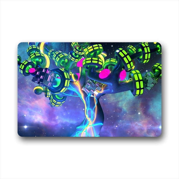 CADecor Colorful Tree Doormat Indoor Outdoor Floor Rug 30x18 inches