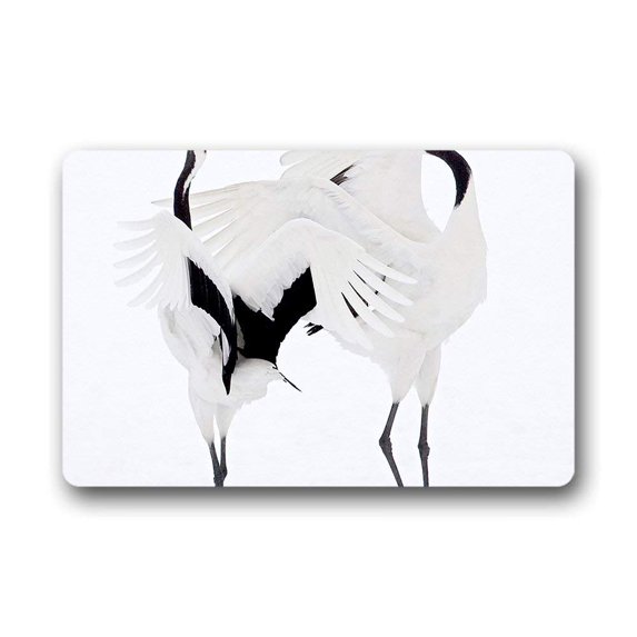 CADecor Crane Doormat Indoor Outdoor Floor Rug 23.6x15.7 inches