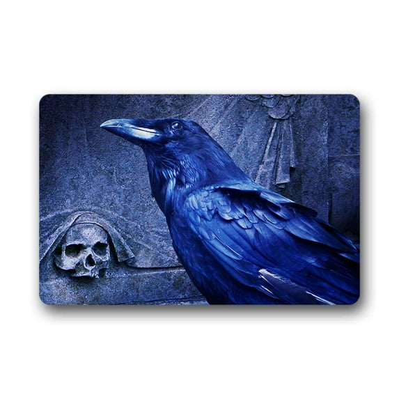 CADecor Crow Doormat Indoor Outdoor Floor Rug 23.6x15.7 inches
