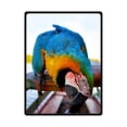 thumbnail image 1 of CADecor Cute Parrot Take Food Fleece Blanket Throws 58x80 inches, 1 of 3