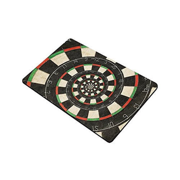 CADecor Dart Board Droste Spiral Indoor/Outdoor Doormat Decor Rug 23.6x15.7 inches