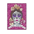 thumbnail image 1 of CADecor Day of the Dead Sugar Skull Flowers Throw Blanket Bed Sofa Blanket 58x80 inches, 1 of 3