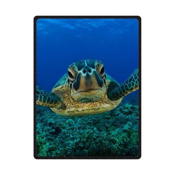CADecor Deep Sea Turtles Fleece Blanket Throw Blanket 58x80 inches