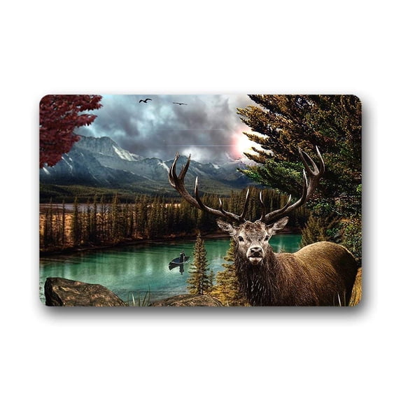 CADecor Deer Doormat Indoor Outdoor Floor Rug 23.6x15.7 inches