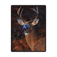 thumbnail image 1 of CADecor Deer Fleece Blanket Throw Blanket 58x80 inches, 1 of 1