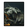 thumbnail image 1 of CADecor Dinosaur Blanket Fleece Throw Blanket for Sofa or Bed 58x80 inches, 1 of 3