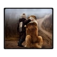 thumbnail image 1 of CADecor Dog Blanket Fleece Throw Blanket for Sofa or Bed 58x80 inches, 1 of 3