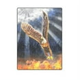 thumbnail image 1 of CADecor Eagle With Fire Couch Sofa or Bed Fleece Blanket Throw 58x80 inches, 1 of 3