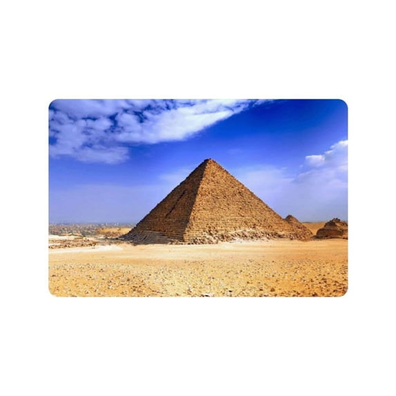 CADecor Egypt Pyramid Rug Non-Slip Doormat 30x18 inches