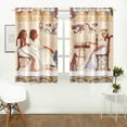 thumbnail image 1 of CADecor Egyptian Decor Window Treatment Panel Curtains Window Curtain Kitchen Curtain,Two Piece 26x39 Inches, 1 of 4