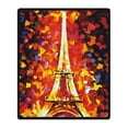 thumbnail image 1 of CADecor Eiffel Tower Blanket Fleece Throw Blanket for Sofa or Bed 58x80 inches, 1 of 3