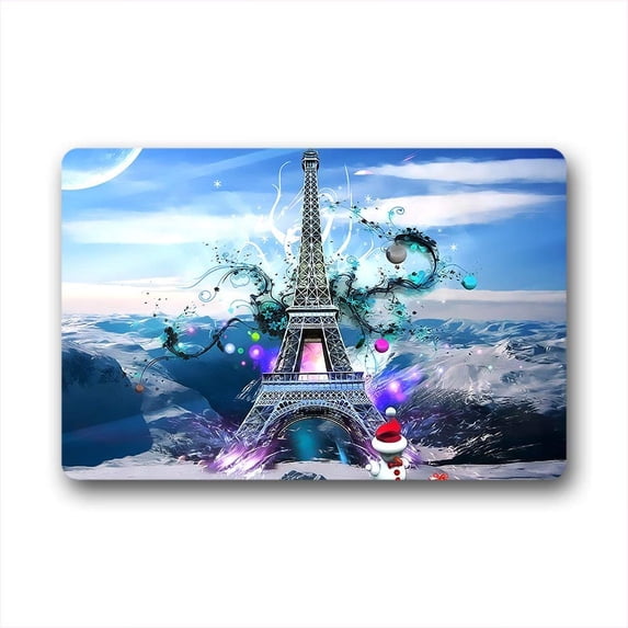 CADecor Eiffel Tower Doormat Indoor Outdoor Floor Rug 23.6x15.7 inches