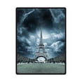 thumbnail image 1 of CADecor Eiffel Tower In Paris Fleece Blanket Throw Blanket 58x80 inches, 1 of 1