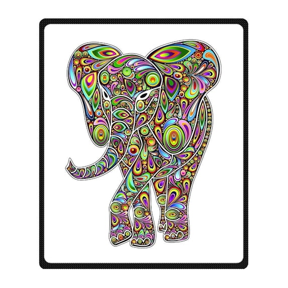 CADecor Elephant Blanket Fleece Throw Blanket for Sofa or Bed 58x80 inches