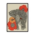 thumbnail image 1 of CADecor Elephant Fleece Blanket Throw Blanket 58x80 inches, 1 of 1