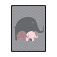 thumbnail image 1 of CADecor Elephant Fleece Blanket Throw Blanket 58x80 inches, 1 of 1