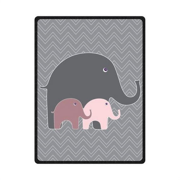 CADecor Elephant Fleece Blanket Throw Blanket 58x80 inches