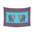 thumbnail image 1 of CADecor Elephant Turquoise Wall Tapestry Wall Hanging Wall Art Home Decor 60x80 inches, 1 of 2