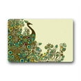 thumbnail image 1 of CADecor Fashion Peacock Feather Print Doormat Mat 23.6x15.7 inches, 1 of 2