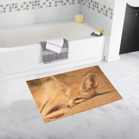 CADecor Fennec Fox Non-Slip Bath Rug Bath Mat Rug Doormat 30x18 inches