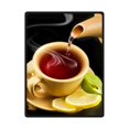 thumbnail image 1 of CADecor Fill In The Tea Cup And Lemon Fleece Blanket Throws 58x80 inches, 1 of 3