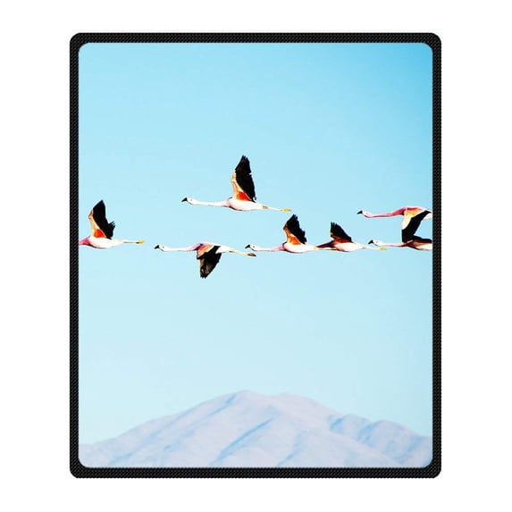 CADecor Flamingo Blanket Fleece Throw Blanket for Sofa or Bed 58x80 inches