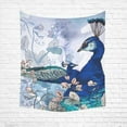 thumbnail image 1 of CADecor Floral Peacock Home Decor Tapestry Wall Art Wall Tapestry 60x80 Inches, 1 of 2