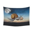 thumbnail image 1 of CADecor Flying Snail with Marmots Wall Tapestry Wall Hanging Wall Art Home Decor 60x80 inches, 1 of 2