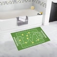 thumbnail image 1 of CADecor Football Pitch Non-Slip Bath Mat Rug Bath Doormat Floor Rug 30x18 inches, 1 of 1