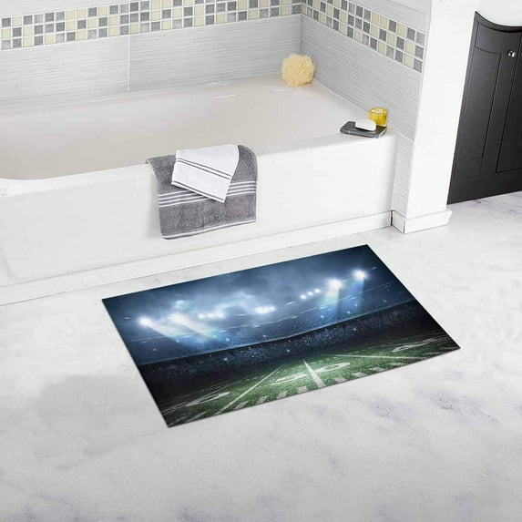 CADecor Football Stadium In The Spotlight Bath Rug Doormat Floor Rug 30x18 inches