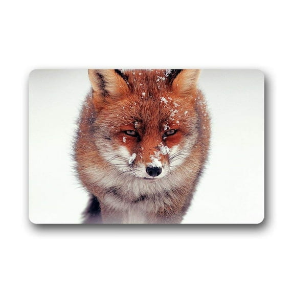 CADecor Fox Doormat Indoor Outdoor Floor Rug 30x18 inches
