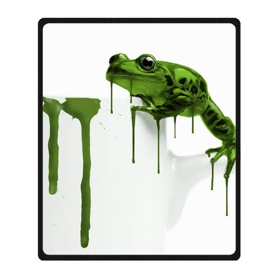 CADecor Frog Blanket Fleece Throw Blanket for Sofa or Bed 58x80 inches