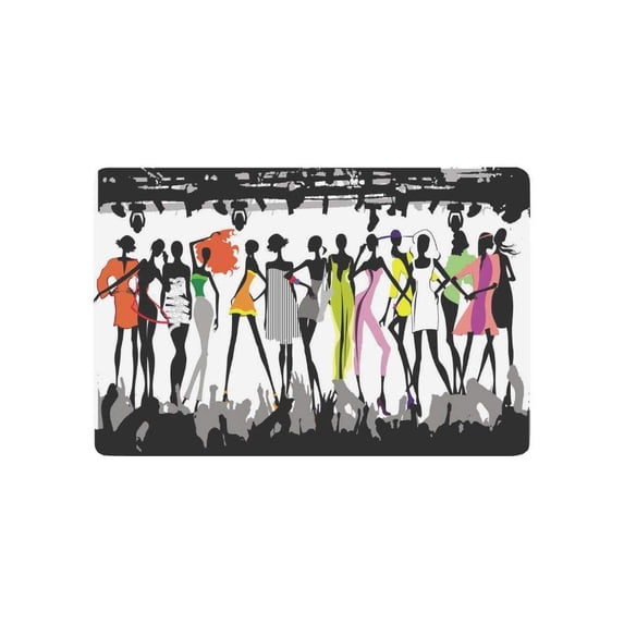 CADecor Fun Door Mat Home Decor, Fashion Women Show Indoor Outdoor Entrance Doormat 23.6x15.7 Inches