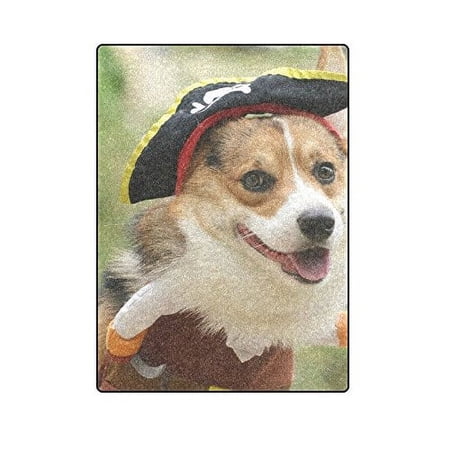 CADecor Funny Dog Fleece Blankets Bed Throws 58x80 Inches