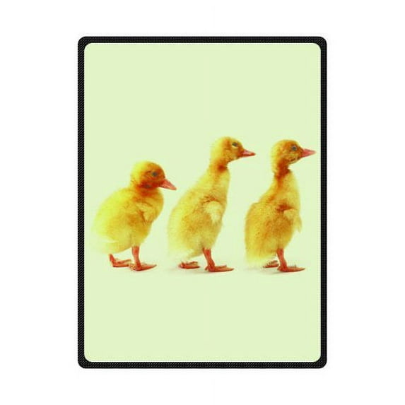 CADecor Funny Duck Standing Walk Fleece Blanket Throws 58x80 inches