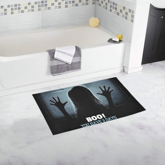 CADecor Ghost Girl Halloween Doormat Non Slip Bathroom/Floor Mats Bath Rug 30x18 inches